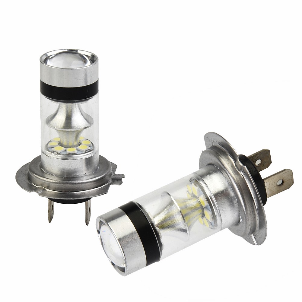 <COSYH>Top-Level 2pcs H7 LED ไฟหน้าชุดแปลงหลอดไฟสูงต่ํา 100W 6000K Super White