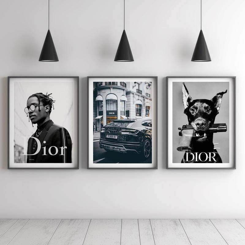 ความงาม Wall Art หรูหราแฟชั่นโปสเตอร์ Designer Wall Art Luxury Art สําหรับห้อง Hypebeast Wall Decor