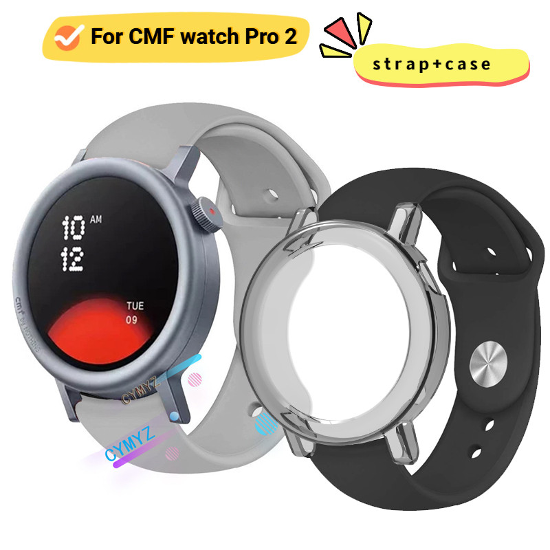 Cmf Watch Pro 2 กรณีป้องกันหน้าจอ CMF Watch Pro 2 สายซิลิโคนสําหรับ CMF Watch Pro 2 สายนาฬิกาอัจฉริย