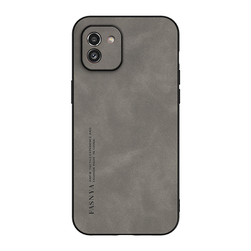 สําหรับเคสโทรศัพท์ Samsung Galaxy A03 เคสป้องกันหนังกลับหนังแกะหรูหราพร้อมขอบแข็งและนุ่ม