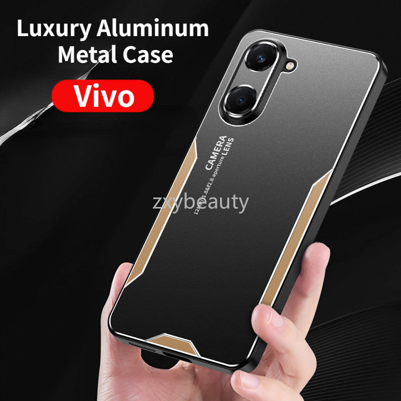 Vivo Y18 Y28S Y03 Y28 4G 5G 2024 Y36 Y27 Y27S กรณีอลูมิเนียมโลหะ Matte ปลอกกันกระแทกสําหรับ VivoY18 