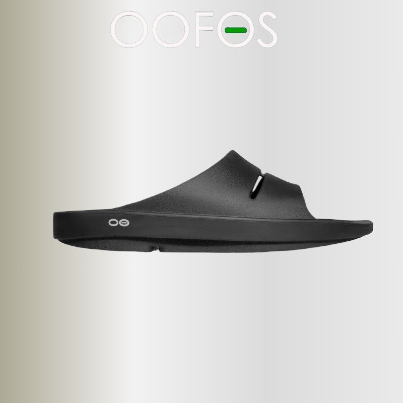 COD OOFOS (Black) วัสดุ Ufoam นุ่ม สบายเท้า รองเท้าแตะเพื่อสุขภาพ เพื่อสุขภาพเท้า