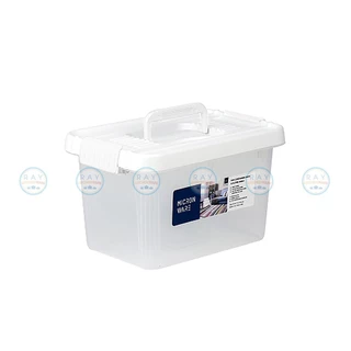 Super Lock กล่องหูหิ้ว ฝาล็อค 4.8,8.5 ลิตร (6641,6642) Container กล่องเก็บของ กล่องฝาล็อค กล่องมีที่ล็อค