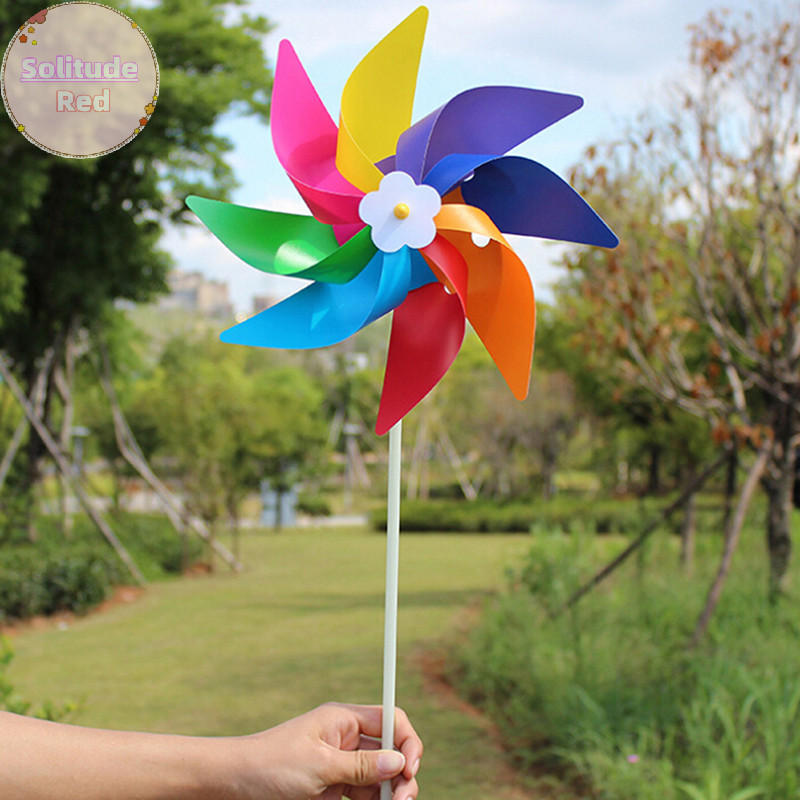 Solitudered Garden Yard Party กังหันลมกลางแจ้ง Wind Spinner เครื่องประดับตกแต่งของเล่นเด็ก TH