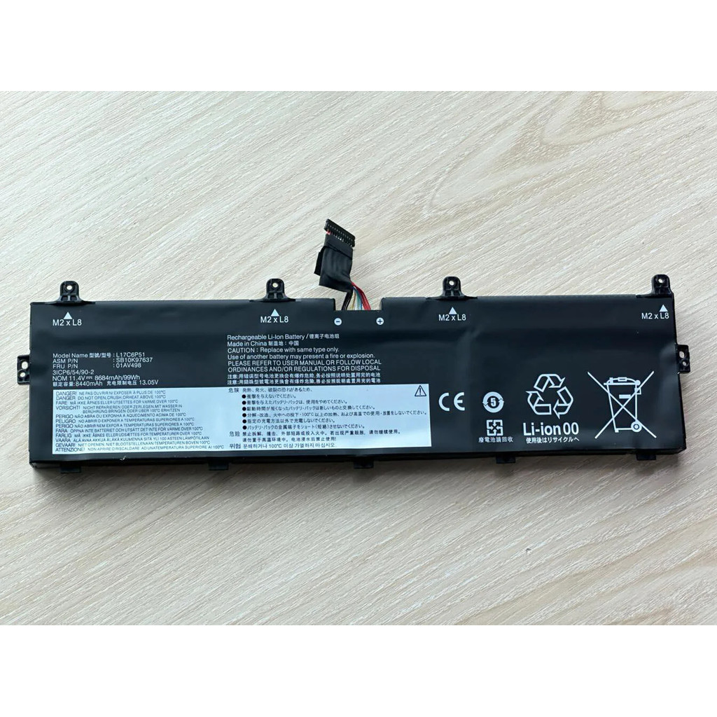 L17C6P51 แล็ปท็อป Battery For Lenovo ThinkPad P72 P73 Series L17M6P52 01AV497 01AV498 SB10K97636 SB1