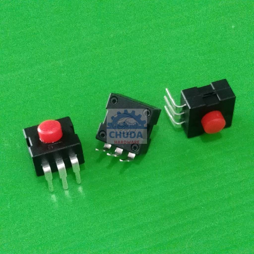 สวิทช์ ปุ่มกด ไฟฉาย Flashlight Switch ON-OFF-ON-OFF DIP 3pin 12x12x9.5mm #1212-223DB (1 ตัว)