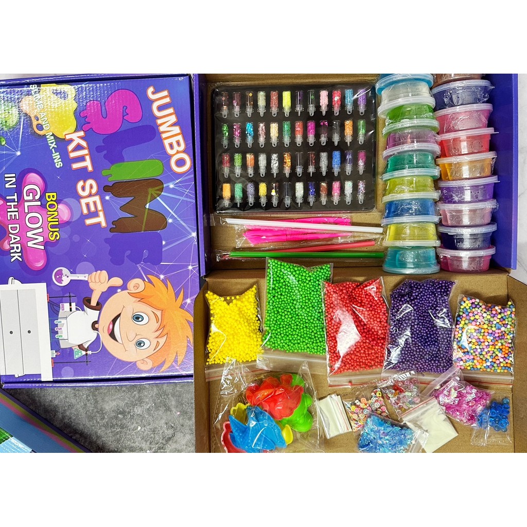 ชุดเล่นสไลม์ พร้อมกริสเตอร์ พร้อมส่งจากไทย (สลาม, Slime SLIME STARTER KIT, สไลม์เซ็ท )