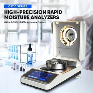 Automatic Halogen Heating Moisture Meter Touch Screen