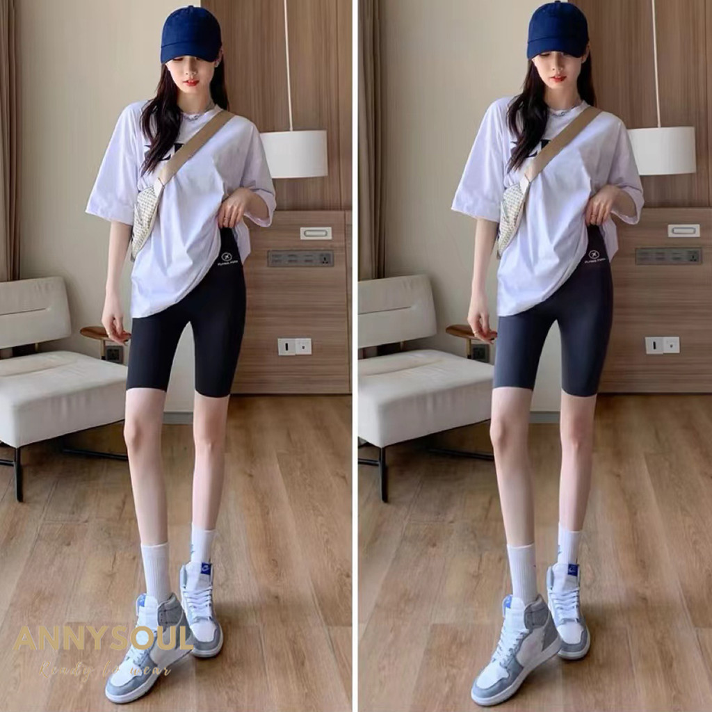 กางเกงยืดหยุ่นขาสั้นสำหรับหญิง สำหรับการเล่นโยคะ – โปรปัง