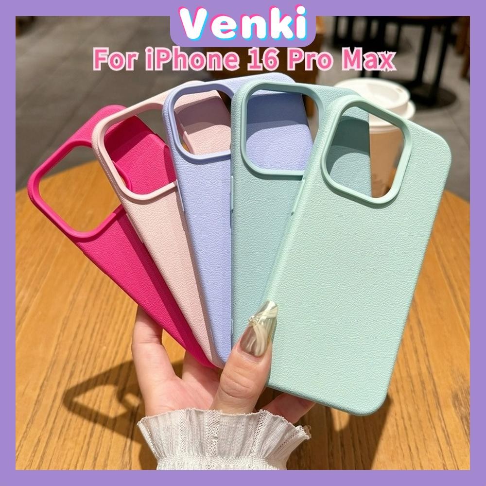 Venki - เคสหนังสำหรับ iPhone 16 Pro Max iPhone 11 เคส TPU สีลูกกวาดแบบนิ่ม สัมผัสสบาย เคสโทรศัพท์สีสันสดใส เข้ากันได้กับ iPhone 15 14 13 12 Pro max XS XR 7 8 Plus