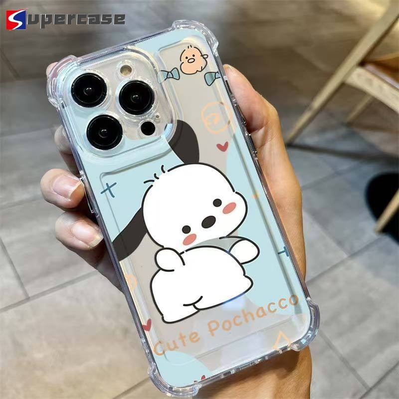 น่ารัก Pochacco สําหรับ Moto Edge 70 60 60S Pro Fusion G51 G86 G56 G75 G55 G15 G05 E15 G35 LG V60 K6