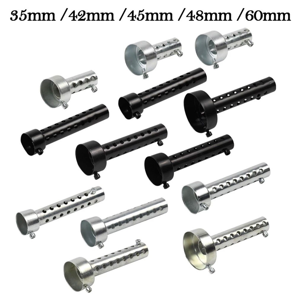 Universal 35/42/45/48/60 มม. กระป๋องไอเสียโลหะรถจักรยานยนต์ Muffler Baffle Pipe Silencer DB Killer Straight Silencer
