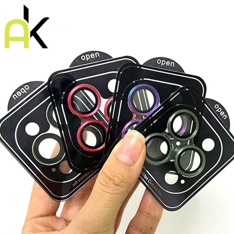 AK  HOT ฟิล์มกระจกนิรภัย ฟิล์มป้องกันเลนส์กล้อง เหมาะสำหรับ IPhone 17 16 15 14 Pro Max 11 12 13 Pro Max 12 13 Mini