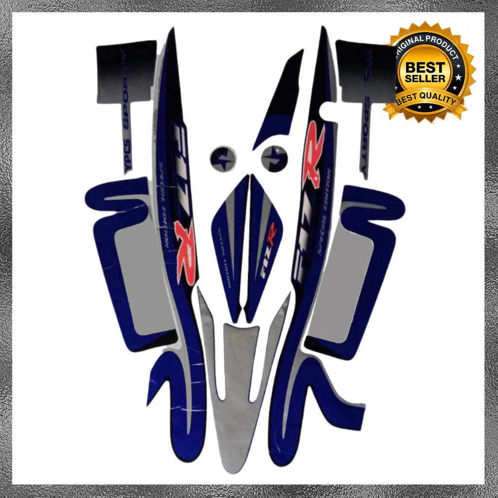 Yamaha F1ZR 2001 Striping Sticker Blue Caltex List Standard Sticker F1ZR 2001 Caltex Best