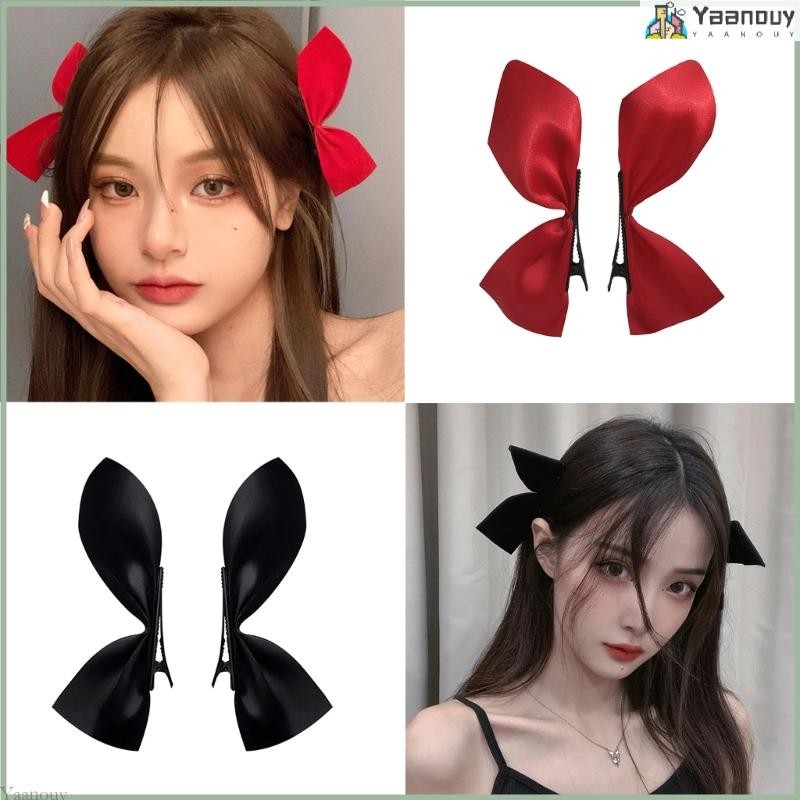 Yaa Bowknot Shape Hair Pin Headwear วันเกิดปีใหม่เครื่องแต่งกายกิ๊บติดผม