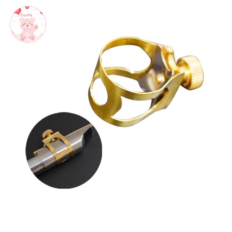 [Whbadguy] Mouthpiece Clip Fastener Sax Alto Compact Saxophone Mouthpiece Ligature for Saxophone Lov