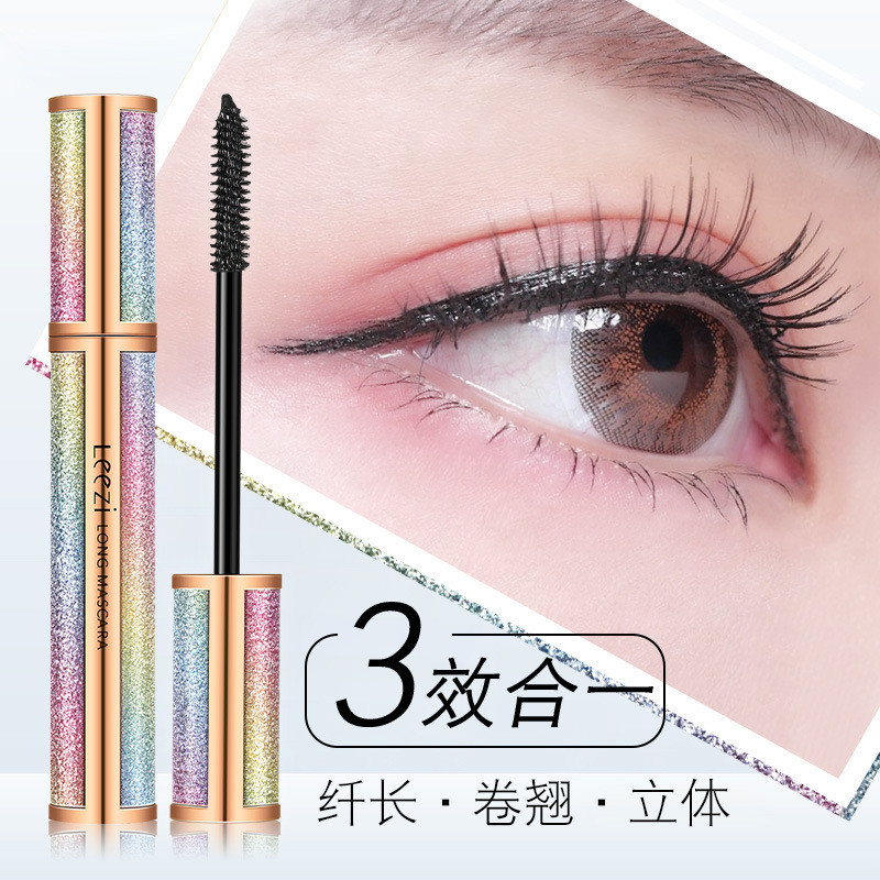 แต่งหน้า Leezi Leezi Flying Long Starry Sky Mascara ins Super Hot Curling หนากันน้ํา Non-Smudge Beau