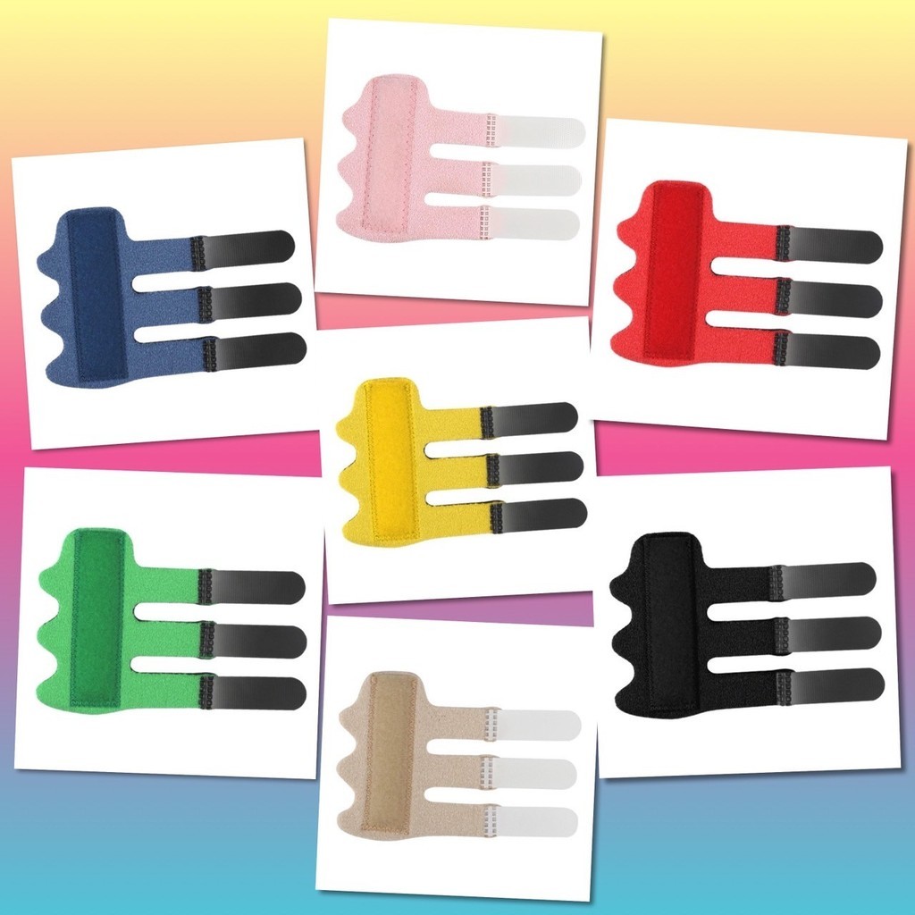 🌷 ดามนิ้ว เสริมเหล็ก เฝือกนิ้ว ดัดนิ้ว ปลอก ป้องกันเสียดสี แก้กระดูกผิดรูป เอียง คด งอ เพื่อสุขภาพ ระบายอากาศ 🌷 - รูปที่ 2