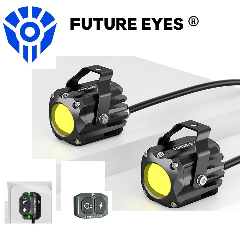 สปอตไลท์ขนาดเล็ก Future Eyes F150S 60W LED ครบชุด IP67 ไฟหน้าไฟตัดหมอก