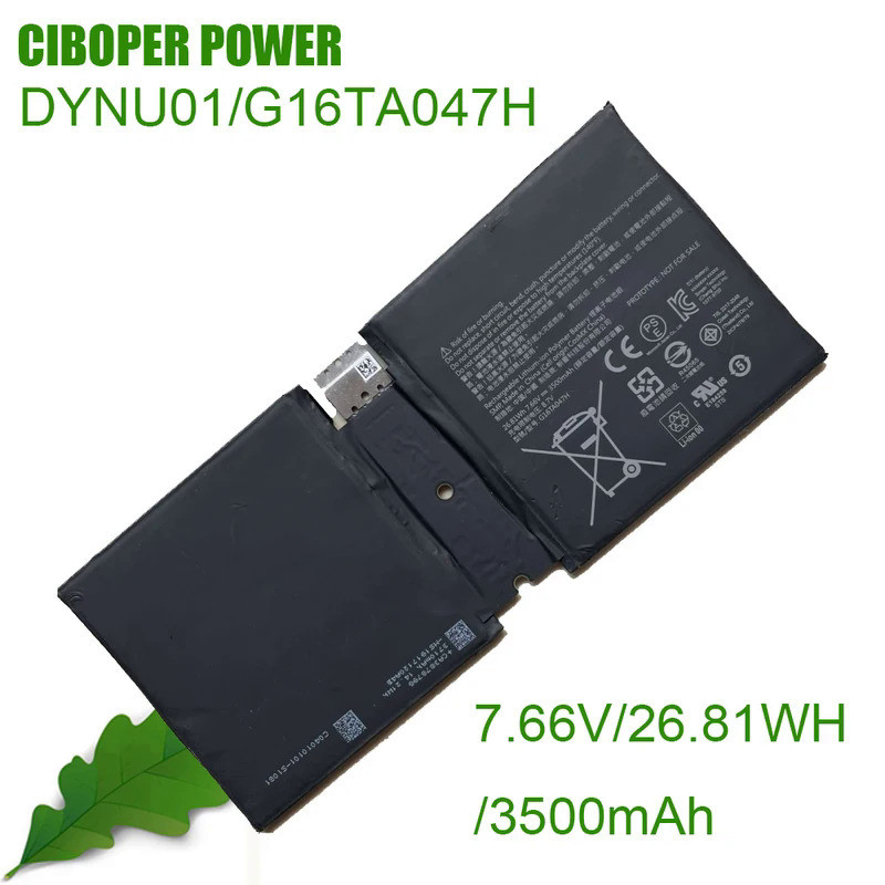 CP Original Table Battery DYNU01/G16TA047H 7.66V/26.81Wh/3500mAh For Surface GO 2 1901/1926  Series 