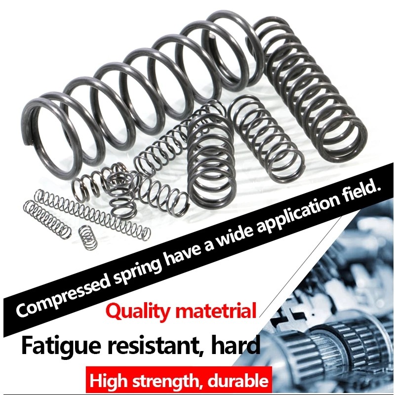[FGHT17-y] สปริงกด-สปริงดัน สปริงอัด สปริงดันทั่วไป เหล็กสปริง 65Mn/Compression Spring d1.5mm * OD15-22mm * L10-100mm