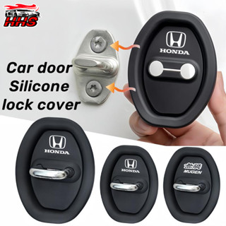 4PC Honda ประตูรถเงียบซิลิโคนล็อคประตูเสื่อประตูรถป้องกันการ…