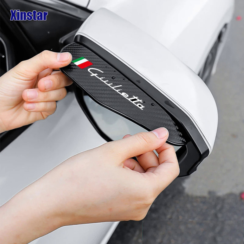 2X Car Rearview Mirror Eyebrower Sticker For Alfa Romeo Giulietta Auto Accessories