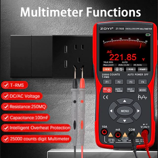ZOYI 703S 3in1 Digital Multimeter Oscilloscope 50MHz Dual Channel 25000 Counts True RMS ออสซิลโลสโคป