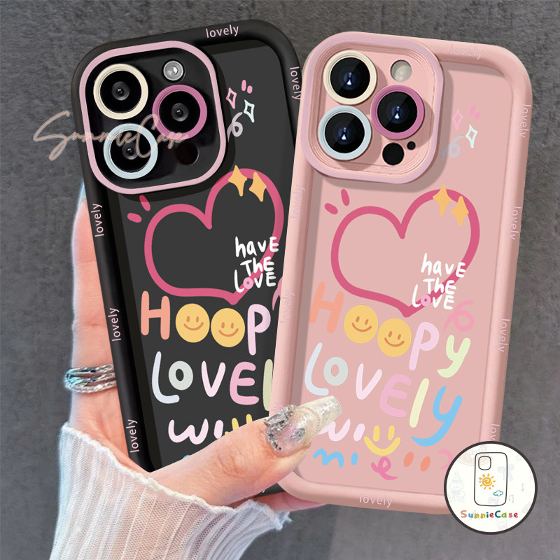 เคส Samsung A50 A04s A11A13 A03s A15 A24 A05 A04 A05s A14A32 A03 A53 A34 A54 A12 A04E ดูเดิล จดหมาย โชคดี ความรักเคส - รูปที่ 6