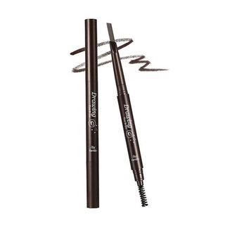 ดินสอเขียนคิ้ว กันน้ำ ดินสอเขียนคิ้วแบบหมุน eyebrow pencil 2 in 1 5 สีให้เลือก