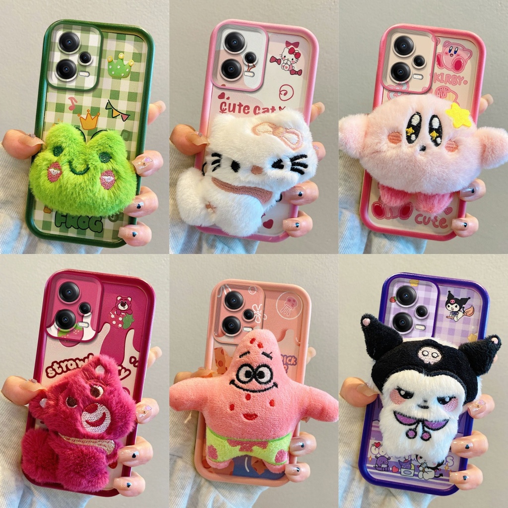เคส Redmi Note 12(5G)/POCO X5(5G) การ์ตูน Kuromi/Patrick Star/Lots-o-Huggin Bear/Frog/Kirby/Hello Kitty เคสโทรศัพท์,ซิลิโคนอ่อนนุ่ม