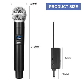 ชุดไมโครโฟนไร้สาย SM58 UHF คุณภาพเสียงคมชัด สำหรับทุกโอกาส
