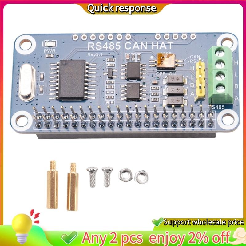 ในสต็อก-waveshare RS485 CAN HAT สําหรับ Raspberry Pi Allows Stable Long-Distance การสื่อสารรองรับ Raspberry Pi Series Boards