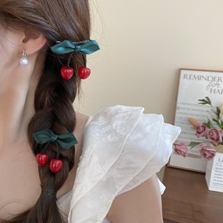 DREJEW เดรเจว คลิปปากเป็ดใบเชอร์รี่สดขนาดเล็กกิ๊บติดผมที่ทัน…