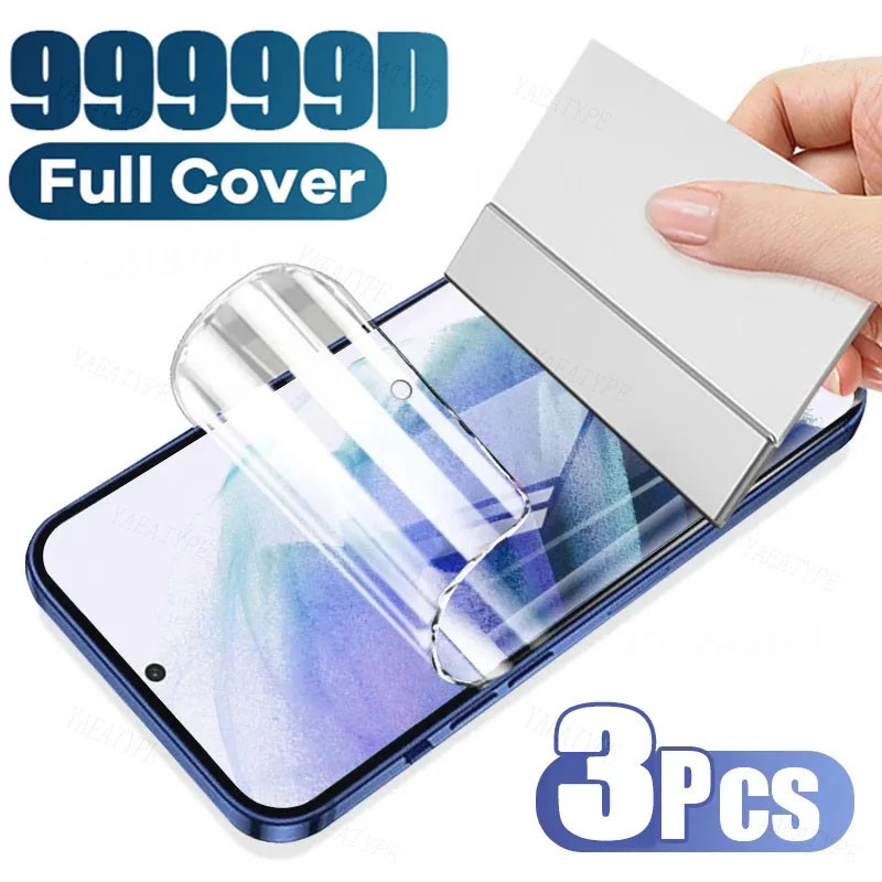3 ชิ้น 999D HD Clear Soft Hydrogel ฟิล์มสําหรับ Redmi 10 9 Power Activ Prime Plus 4G 5G 10A 10C Anti