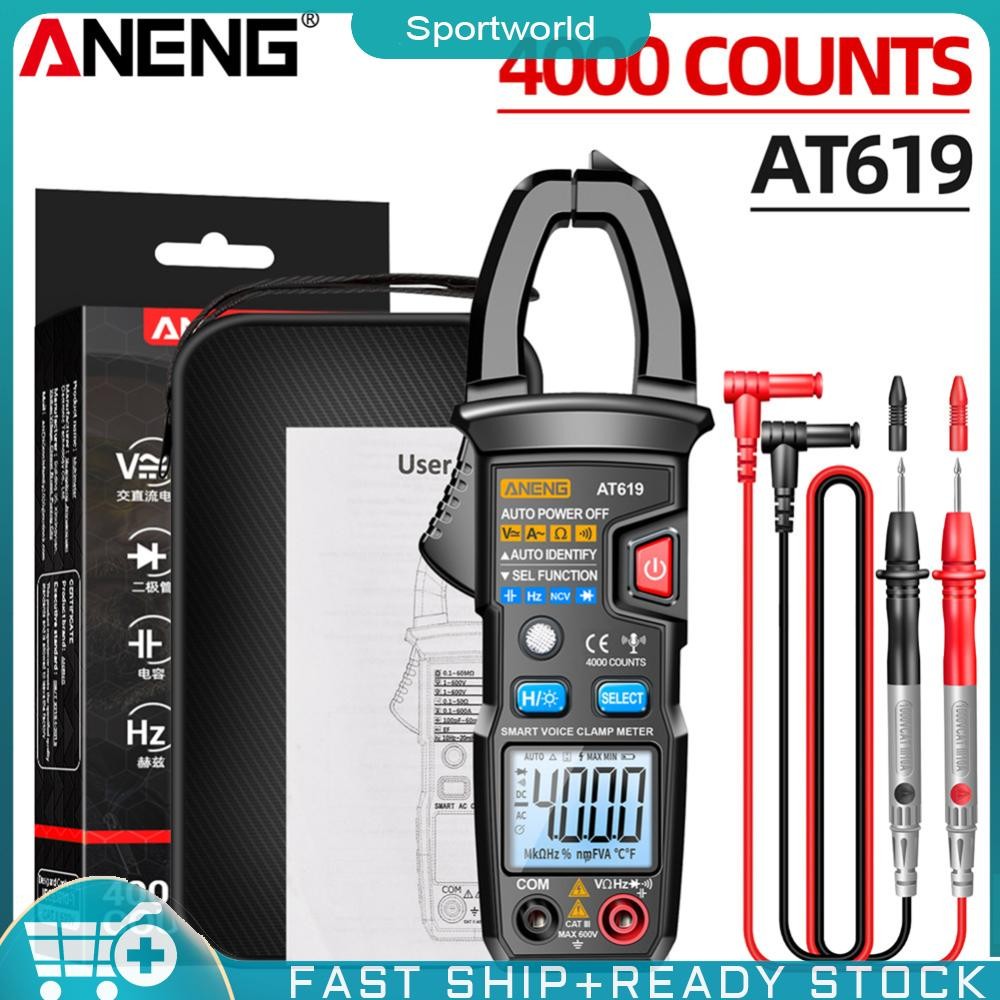 แคลมป์มิเตอร์ดิจิตอล ANENG ST170/ST180/AT619  Digital Clamp Meter DC / AC 500A มัลติมิเตอร์ แอมมิเตอร์ ทดสอบแรงดันไฟฟ้า กระแสไฟ