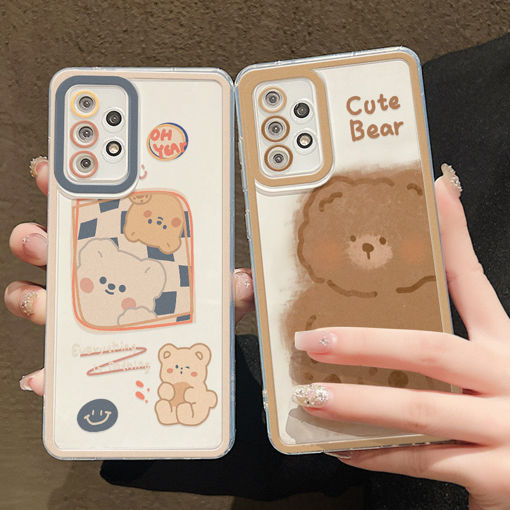 TPUเคส For Samsung A35 A14 A55 5G A15 A05s A05 A54 A12 A22 A34 S24 S23 S22 Ultra A52s A03 A02 A50s A71 A51 A14 A31 A13