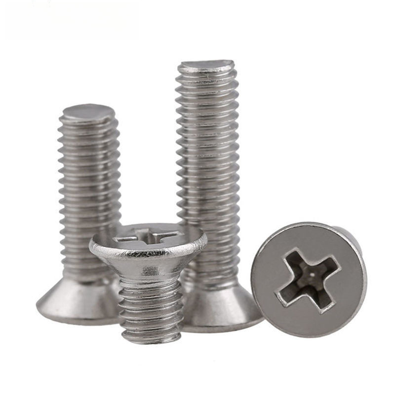 🍀304 stainless steel screw flat head bold lengthened wood screw flat head universal type