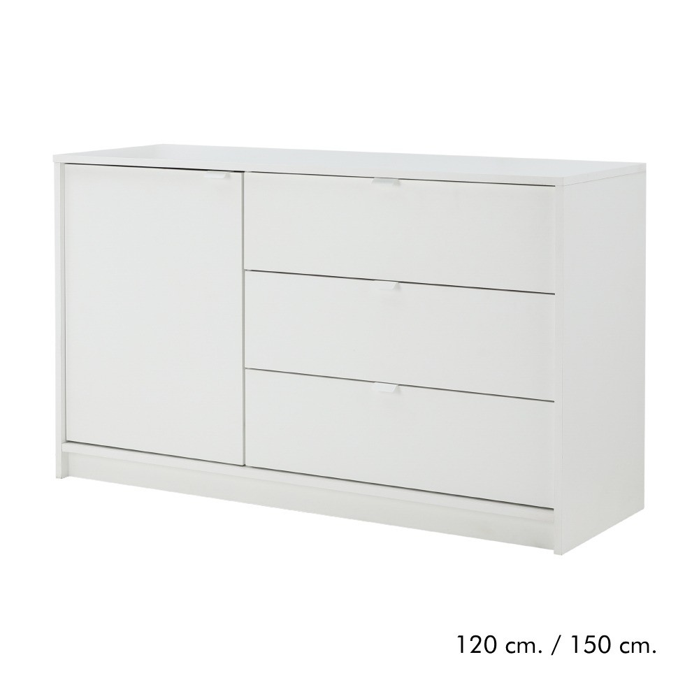 INDEX LIVING MALL ตู้ไซด์บอร์ด รุ่นวินซ์ - สีขาว (สามารถเลือกขนาดได้)