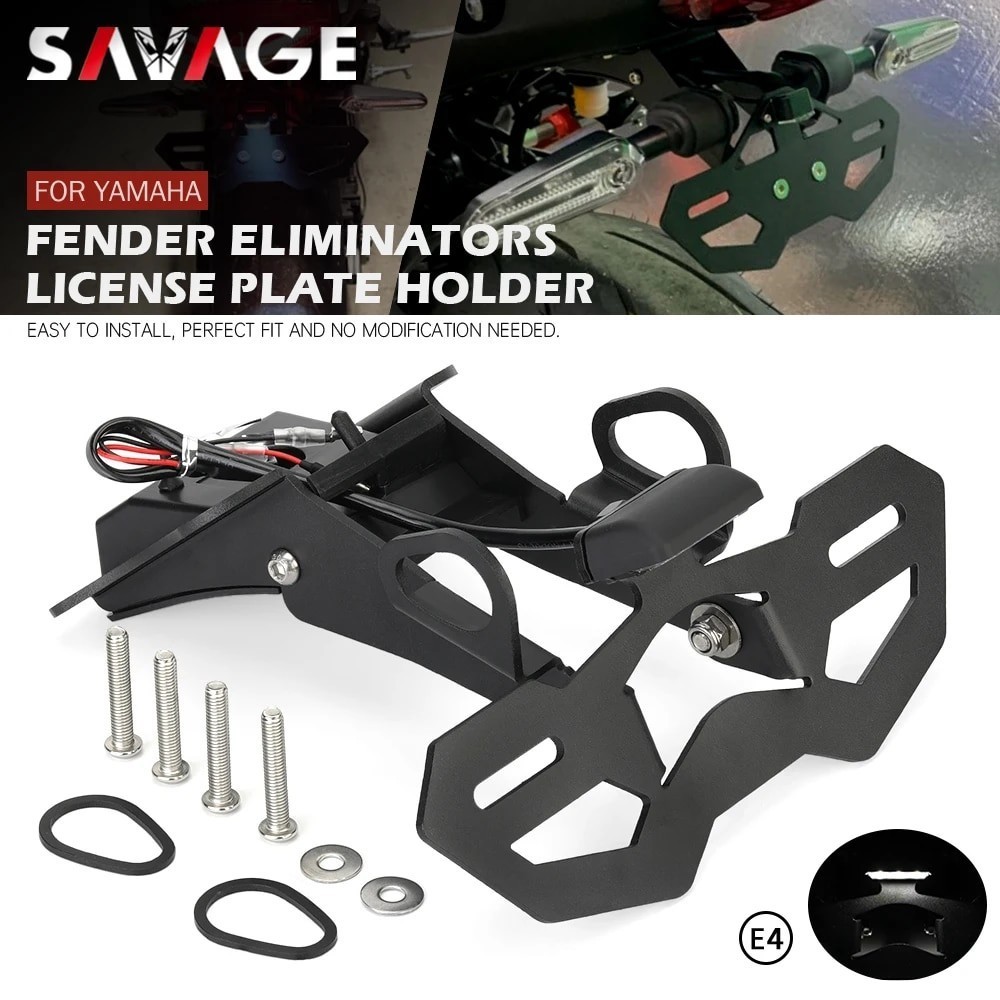 SAV MT09 2021 License Plate Holder For YAMAHA MT 09/SP 2022 2023 Motorcycle Tail Tidy Fender Elimina