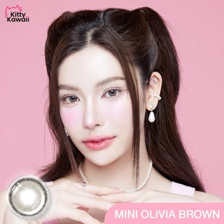คอนแทคเลนส์❤️Size : S❤️รุ่น Mini Olivia (Kittykawaii) สี : Light brown / Brown / Green