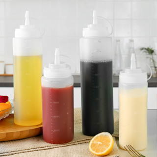 ขวดบีบพลาสติกใส่ ซอสมะเขือเทศ ซอสต่างๆ แบบบีบพร้อมฝาขวด มีให…