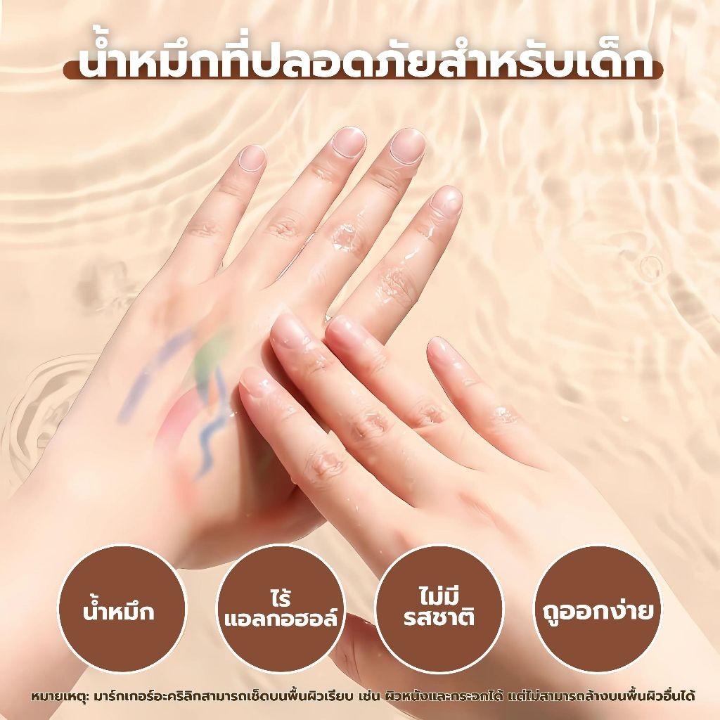 ปากกาอะคริลิค Acrylic marker pen กันน้ำ เขียนได้ทุกพื้นผิว ปากกาเขียนแก้ว /พลาสติก/ไม้/เหล็ก/กระจก/ผ้า ราคา ถูกที่สุด ดีลบีเคเค แกลเลอรีภาพที่ 5