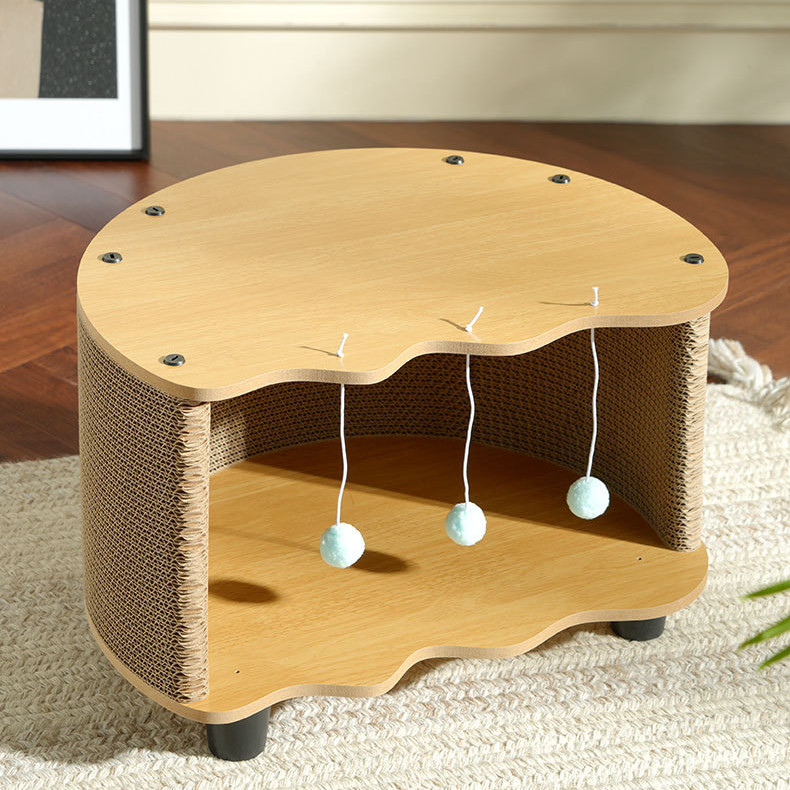 พร้อมส่ง😻บ้านแมว ที่ลับเล็บแมว ของเล่นแมว รูปร่างเปลือกไข่ใหม่ ทนต่อการสึกหรอ