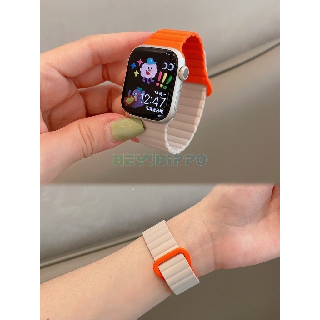 ซิลิโคนแม่เหล็กดึงดูดสายนาฬิกาสําหรับ ฉันดู ส10 46มิลลิเมตร42มิลลิเมตรสีบล็อกสายนาฬิกาข้อมือสําหรับ ฉันดู ชุด 10 9 8 7 6 5 4 3 กับ3 พิเศษ2 49มิลลิเมตร45มิลลิเมตร41มิลลิเมตร44มิลลิเมตร40มิลลิเมตร38มิลลิ - รูปที่ 7