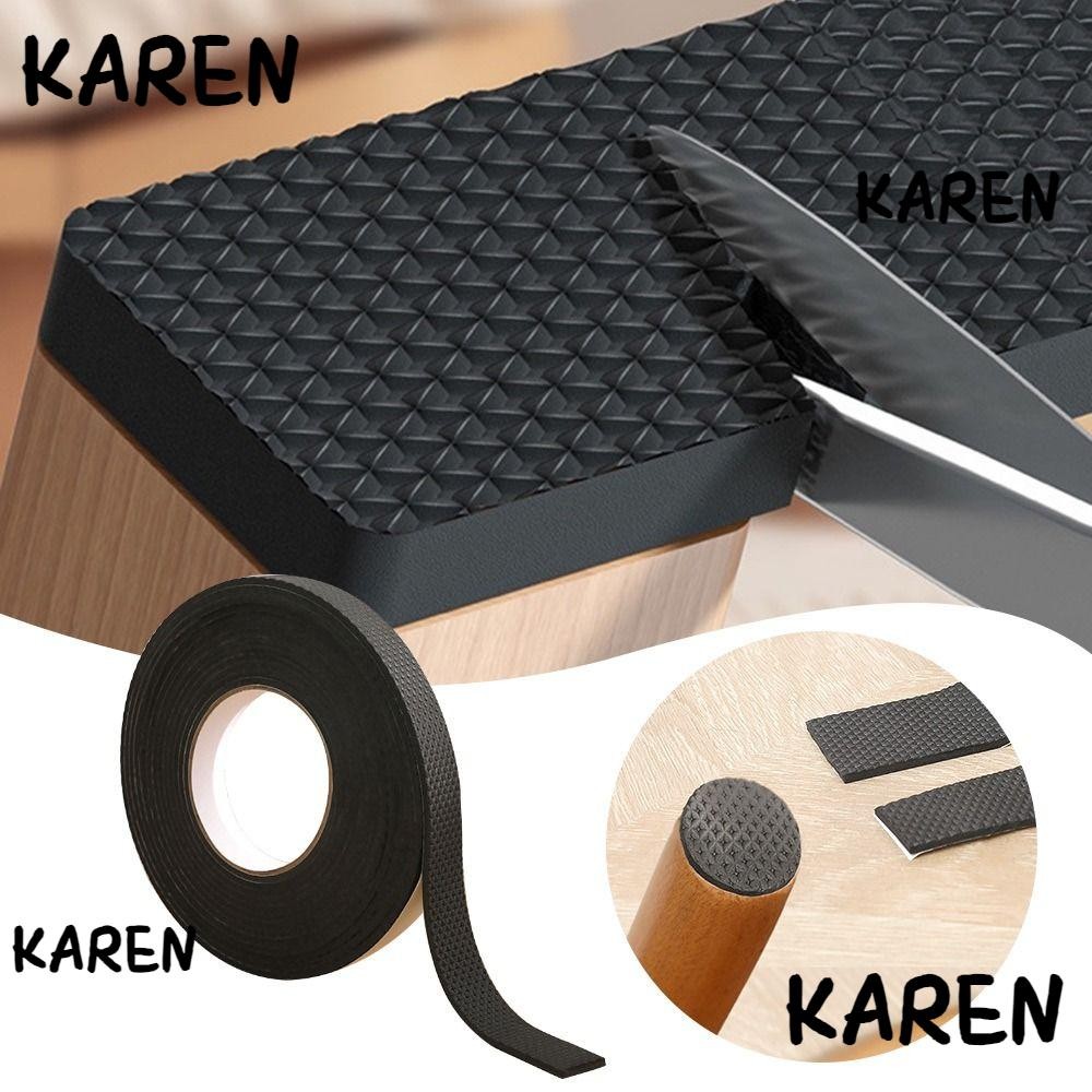 แผ่นรองขาเฟอร์นิเจอร์ KAREN, โซฟาแบบมีกาวในตัวเก้าอี้กันชน Damper แถบซีล, ประตูหน้าต่างห้องน้ําห้องครัวตกแต่ง EVA Anti Slip ปรับปรุงบ้านแถบยางเทป