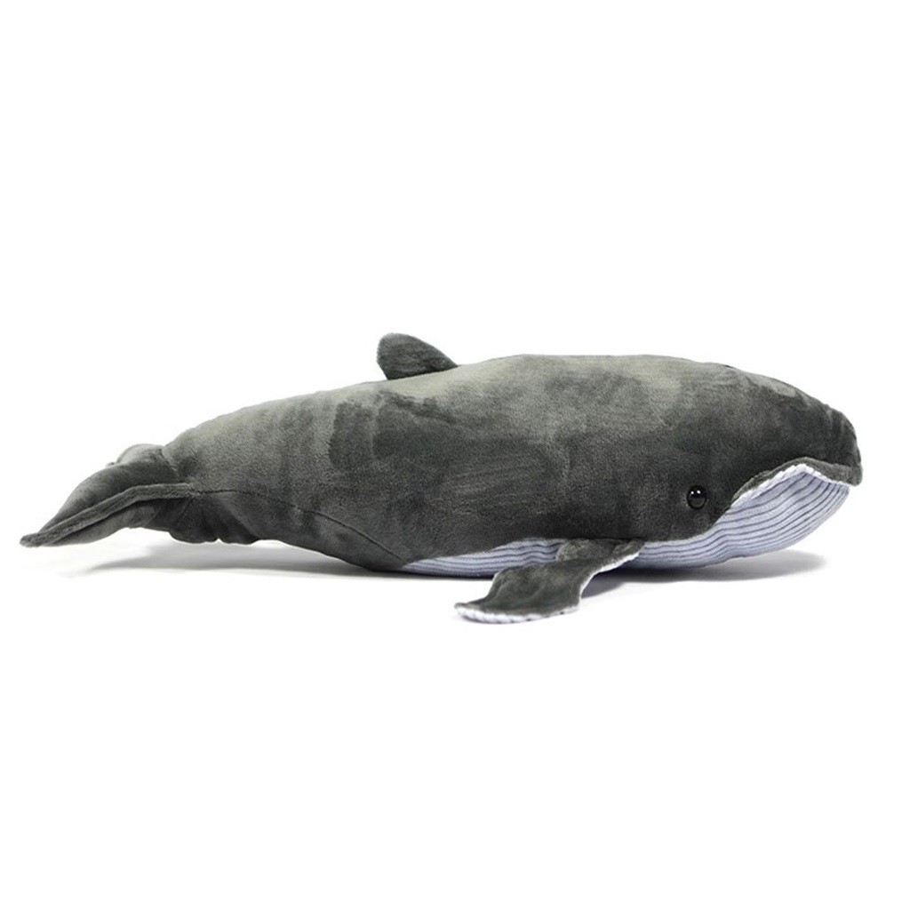 สมจริง 15.74 นิ้วหลังค่อมตุ๊กตาสัตว์ Baleen Whales ของเล่นตุ๊กตาสัตว์ทะเลตุ๊กตาตุ๊กตาหมอนเด็กของขวัญวันเกิด