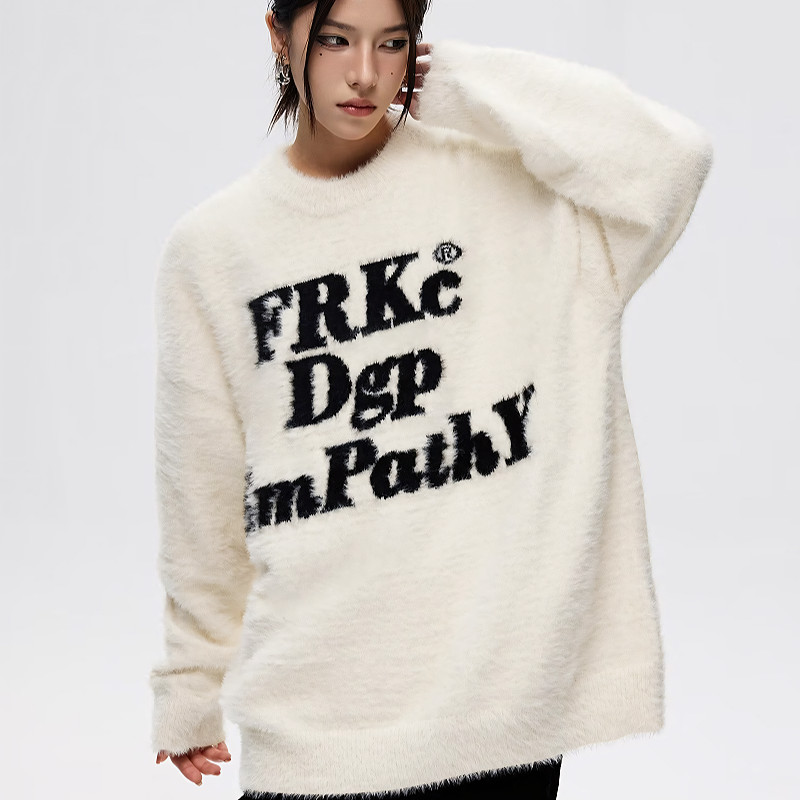 Suysuy พร้อมส่ง เสื้อแขนยาว ไหมพรมขนมิงค์ แต่งลวดลายตัวอักษร ลายสัตว์ น่ารักๆเก๋ๆ เนื้อผ้าหนานุ่ม กันหนาว สไตล์เกาหลี - รูปที่ 4