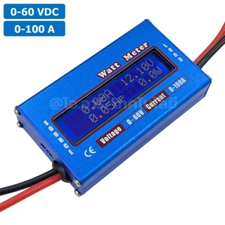 DC Watt Meter 0-60V 0-100A วัตต์มิเตอร์ ดิจิตอลโวลต์แอมป์มิเตอร์ Digital Volt-Amp Meter เพาเวอร์มิเตอร์ Power meter ม...