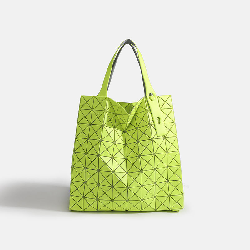 2024 สไตล์ใหม่ 8-Grid One-Shoulder Underarm Bag ผู้หญิงเรขาคณิต Diamond Tote Bag ขนาดใหญ่-ความจุ All-Match